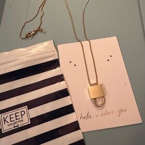 Stella & Dot - Keep Collective - Keep IT Lock Necklace